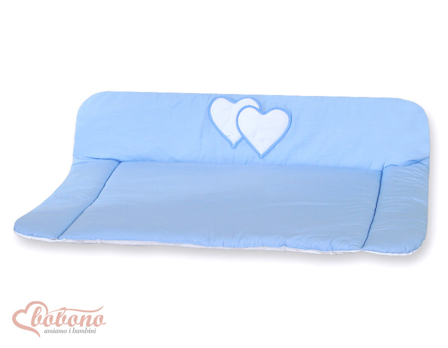 Soft changing mat- Hanging Hearts blue