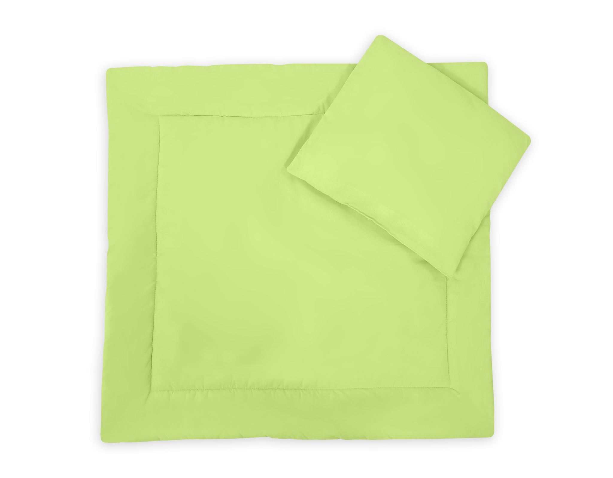 Pram bedding set with duvet and pillow 2pcs - Green