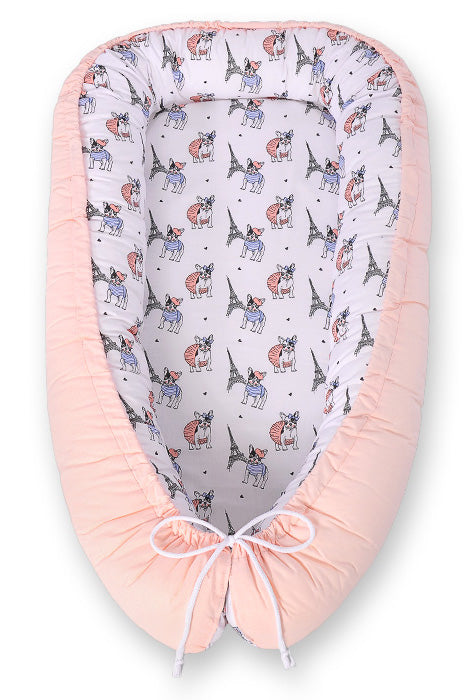 Baby nest double-sided Premium Cocoon for infants BOBONO- little doggies