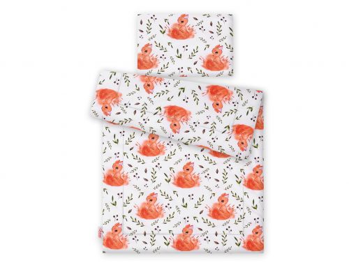 Bedding set 2-pcs with filling - white squirrel