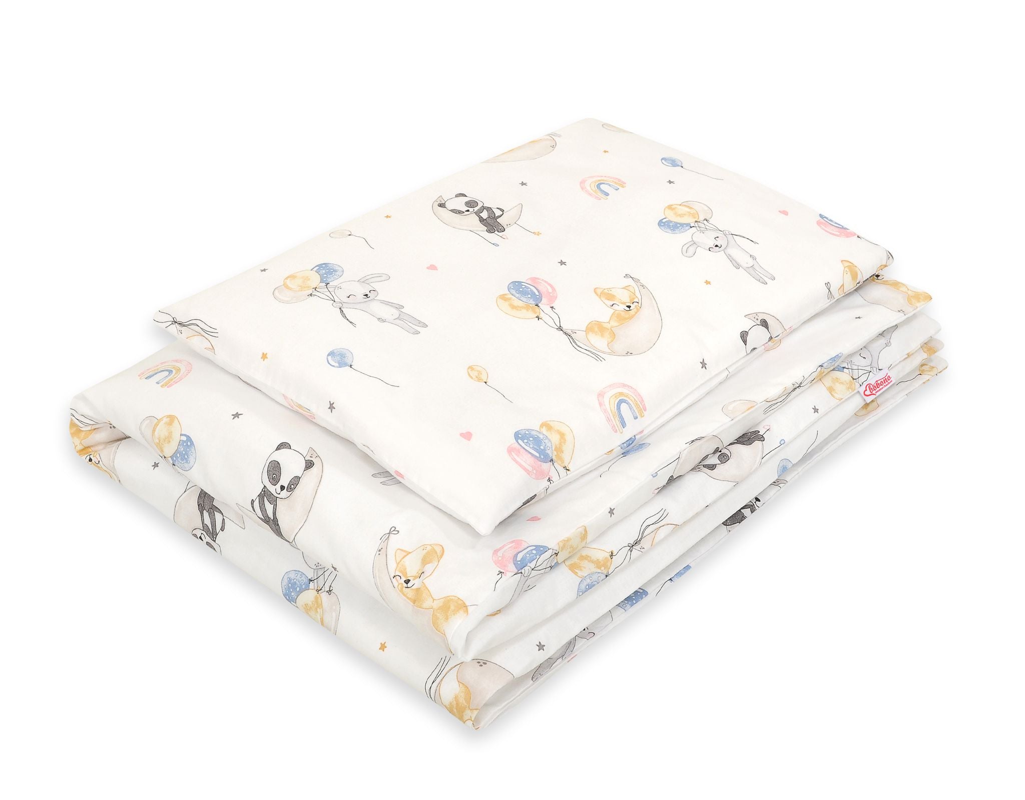 Baby cotton bedding set 2-pcs 135x100 cm - balloons