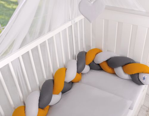 Knot bumper- gray-honey yellow-anthracite