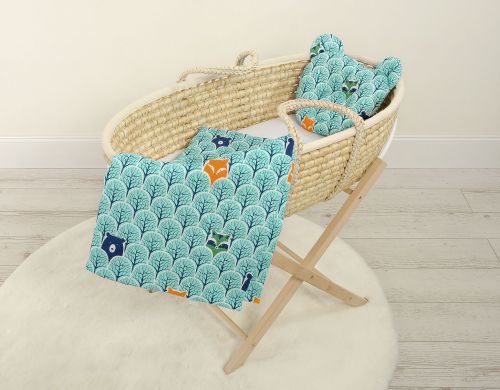 Duvet with pillow Teddy - 2pcs set - mint forest