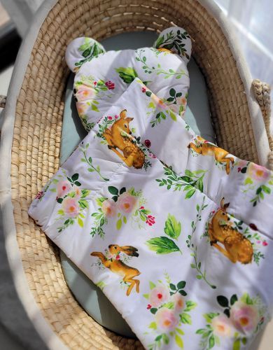 Duvet with pillow Teddy - 2pcs set - in the forest