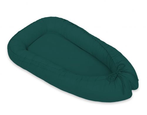 Baby nest double-sided Premium Cocoon for infants MY SWEET BABY- bottle green