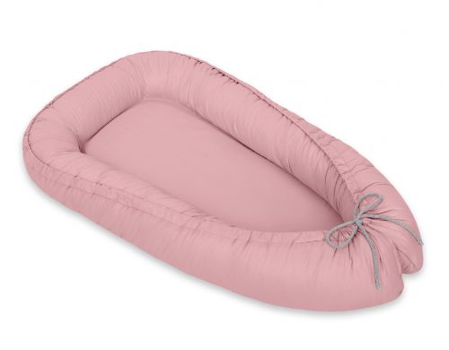 Baby nest double-sided Premium Cocoon for infants MY SWEET BABY- pastel pink