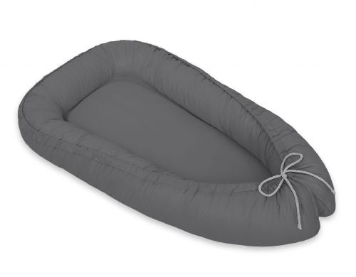 Baby nest double-sided Premium Cocoon for infants MY SWEET BABY- anthracite