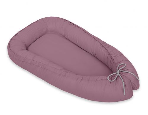 Baby nest double-sided Premium Cocoon for infants MY SWEET BABY- pastel violet