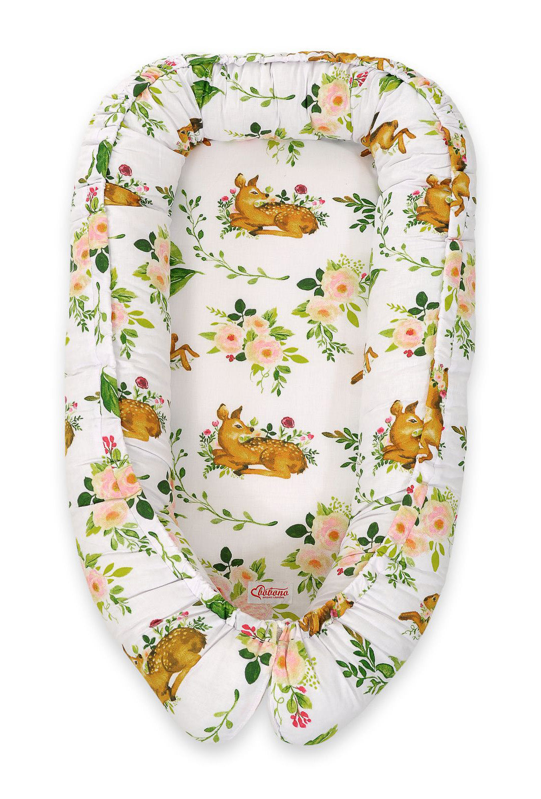 Baby nest double-sided Premium Cocoon for infants BOBONO - in the forest