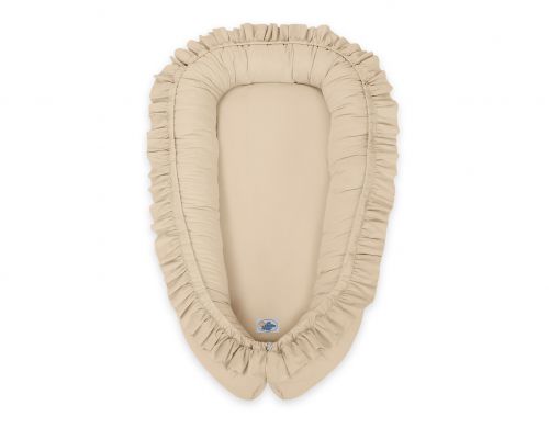 Baby nest Premium Cocoon for infants with a ruffle MY SWEET BABY- beige