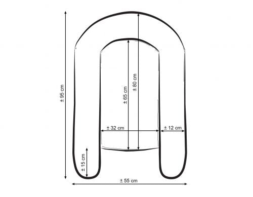 Baby nest double-sided Premium Cocoon for infants BOBONO- little doggies