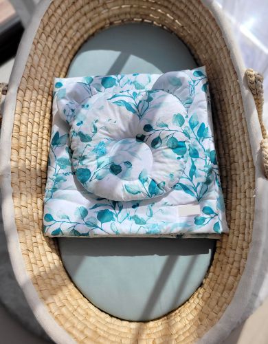 Duvet with pillow Teddy - 2pcs set - eucaliptus mint