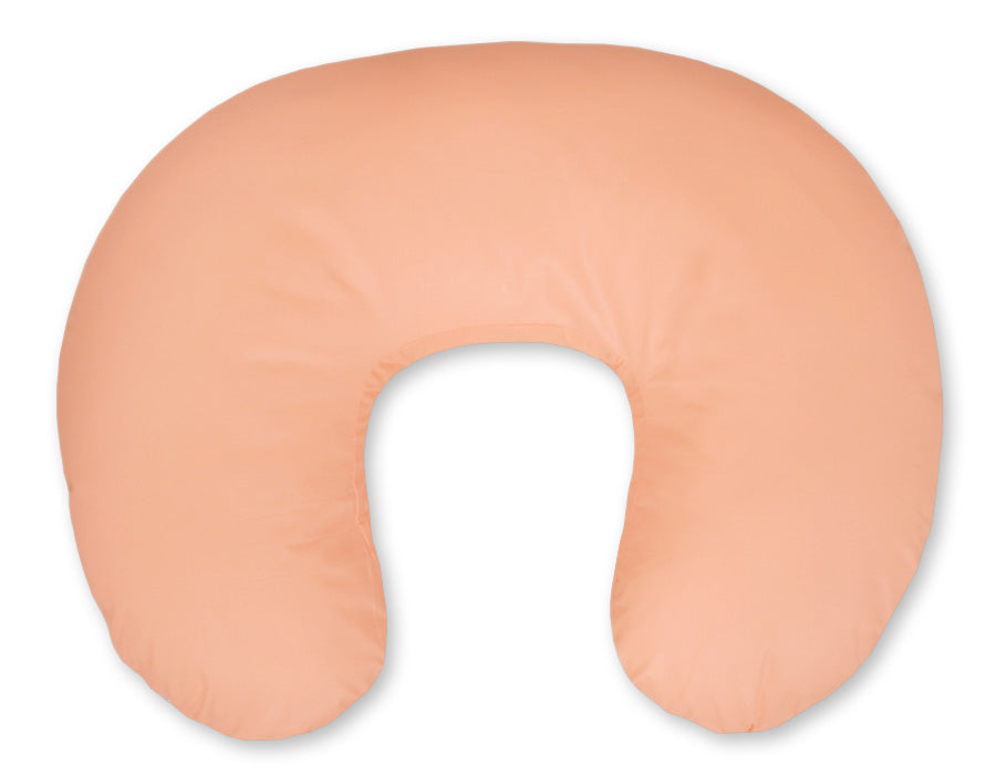 Breastfeeding Pillow Nursing Croissant Pillow, removable, Hands-Free Feeding- Peach