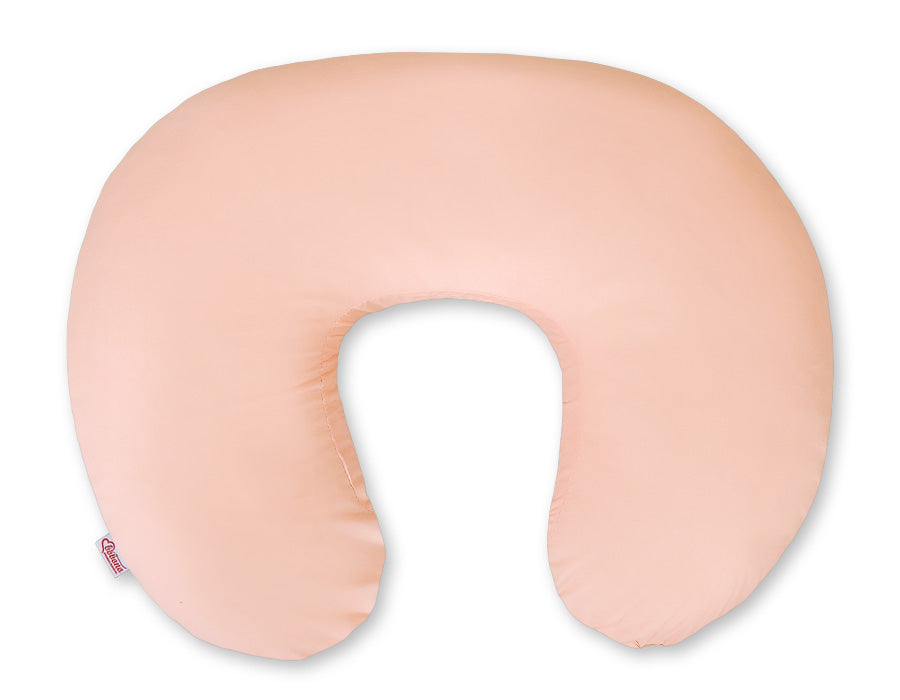Breastfeeding Pillow Nursing Croissant Pillow, removable, Hands-Free Feeding- powder pink