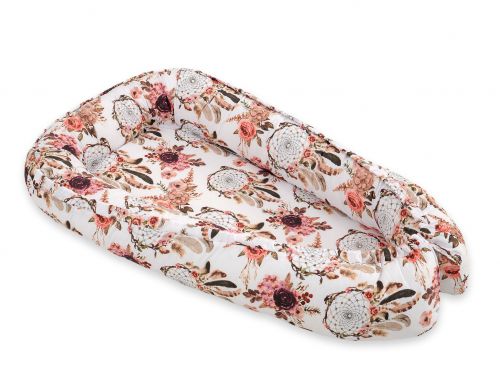 Baby nest double-sided Premium Cocoon for infants BOBONO- flower dream catchers