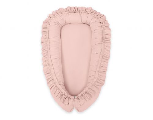 Baby nest Premium Cocoon for infants with a ruffle MY SWEET BABY- pastel pink
