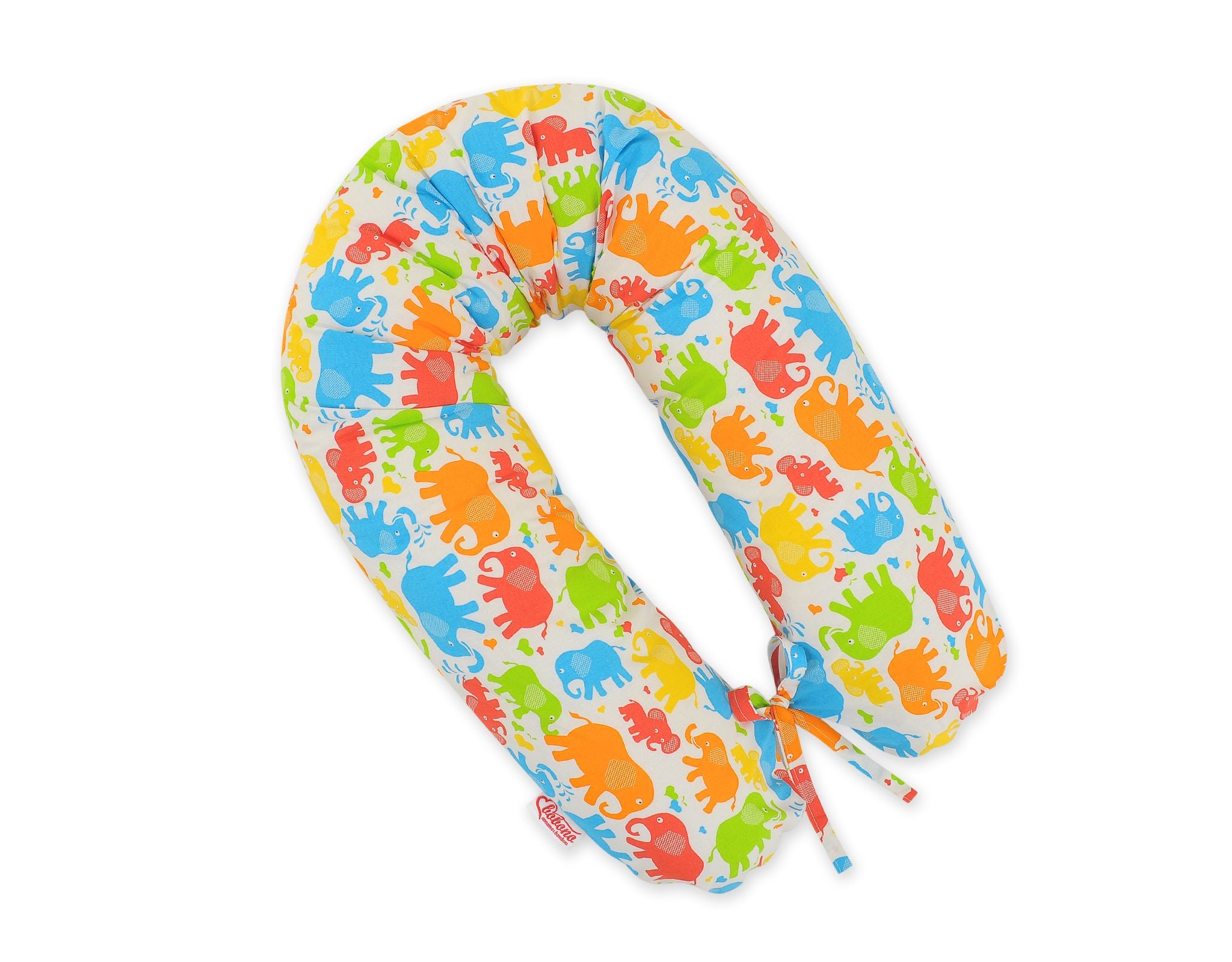 Pregnancy pillow- Longer, removable pillowcase - Elephants