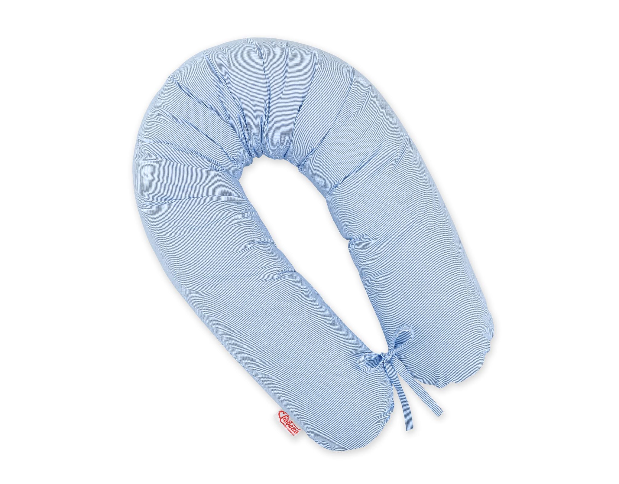 Pregnancy pillow- Longer, removable pillowcase - Blue strips