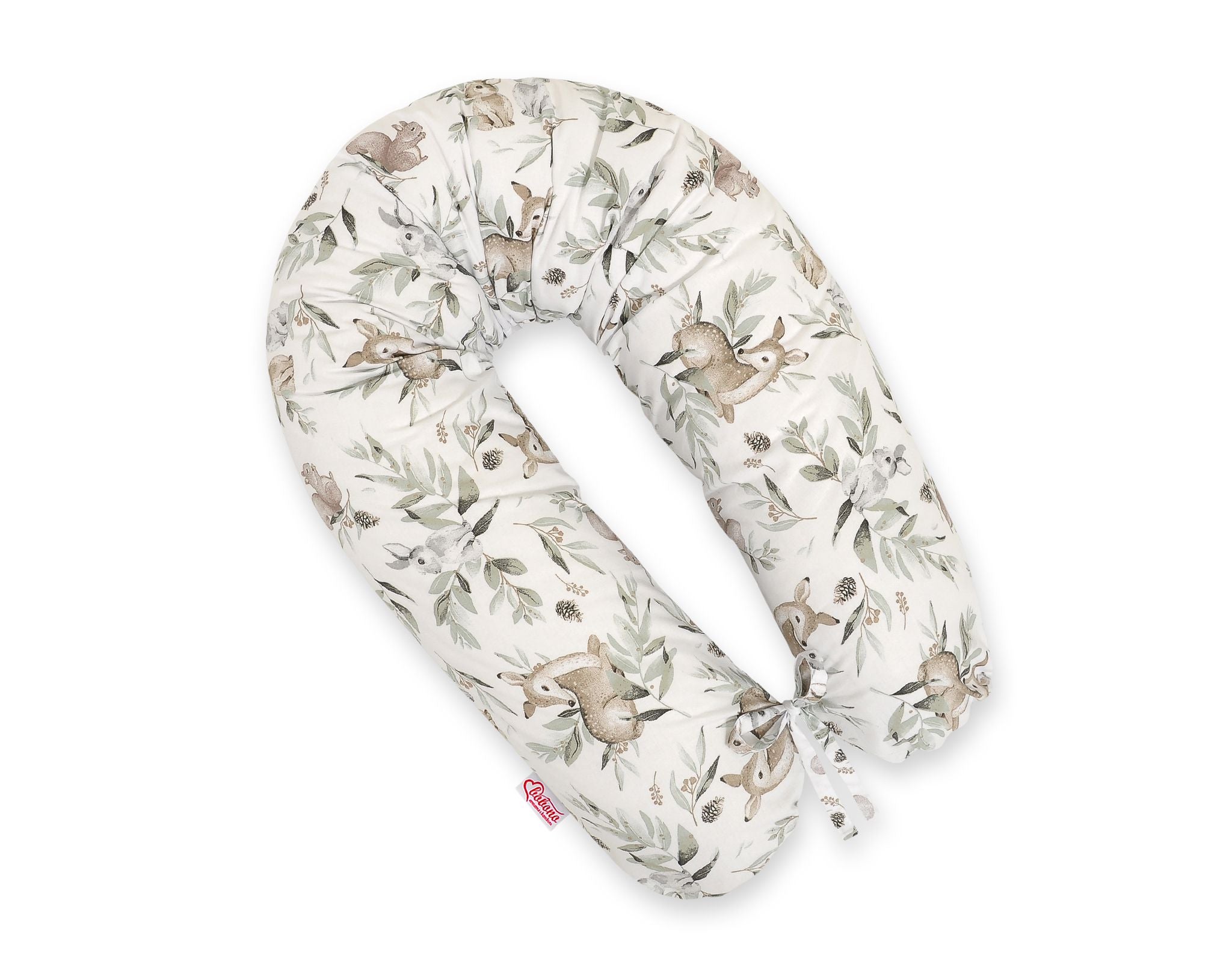 Pregnancy pillow- Longer, removable pillowcase - Woodland olive