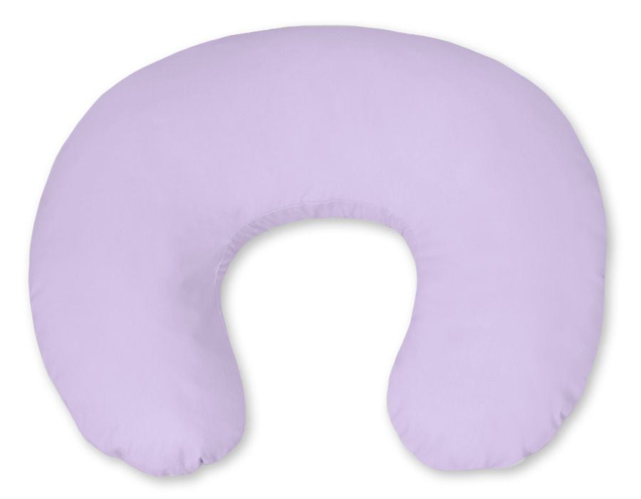 Breastfeeding Pillow Nursing Croissant Pillow, removable, Hands-Free Feeding- lilac