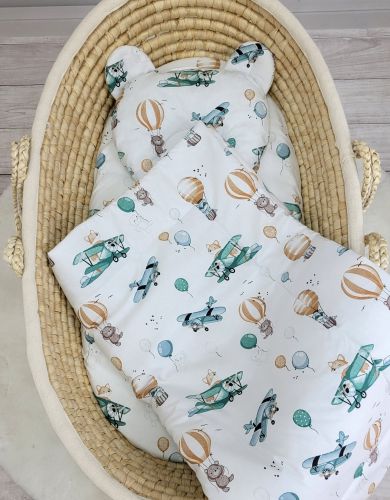 Duvet with pillow Teddy - 2pcs set -  sky adventure