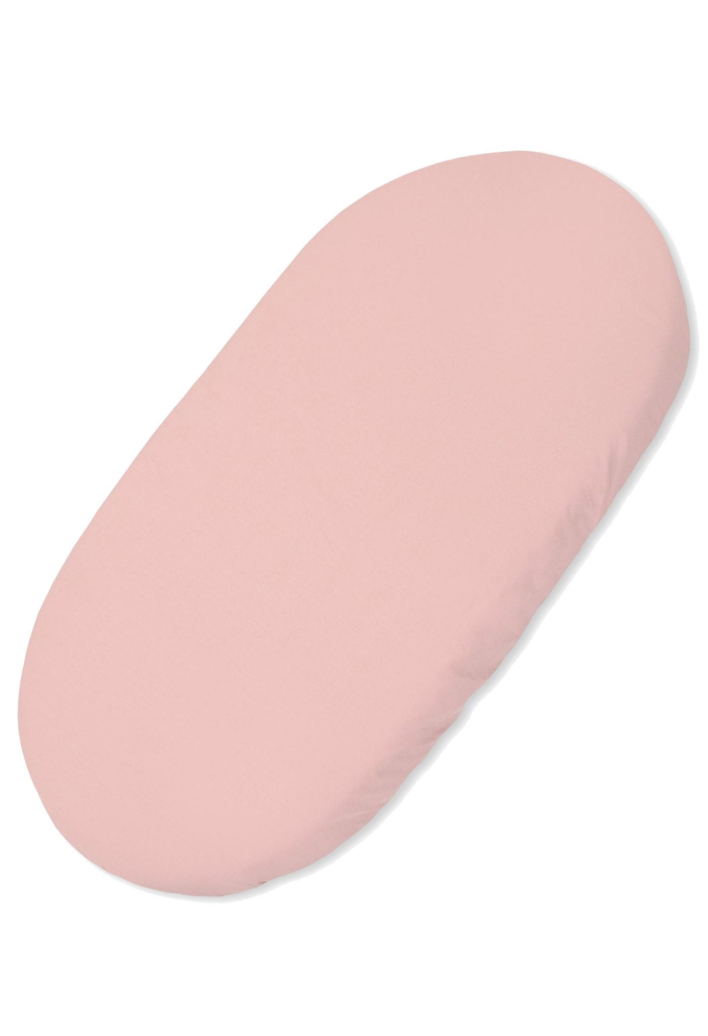 Sheet made of cotton for moses basket mattress 75x35 cm - pastel pink