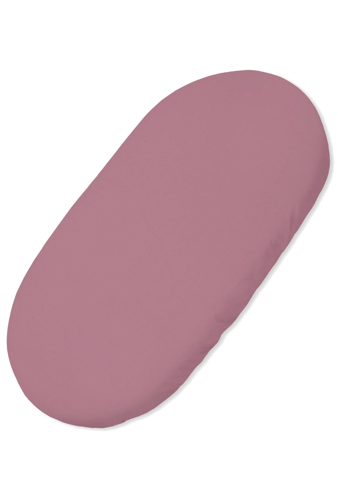 Sheet made of cotton for moses basket mattress 75x35 cm - pastellviolett