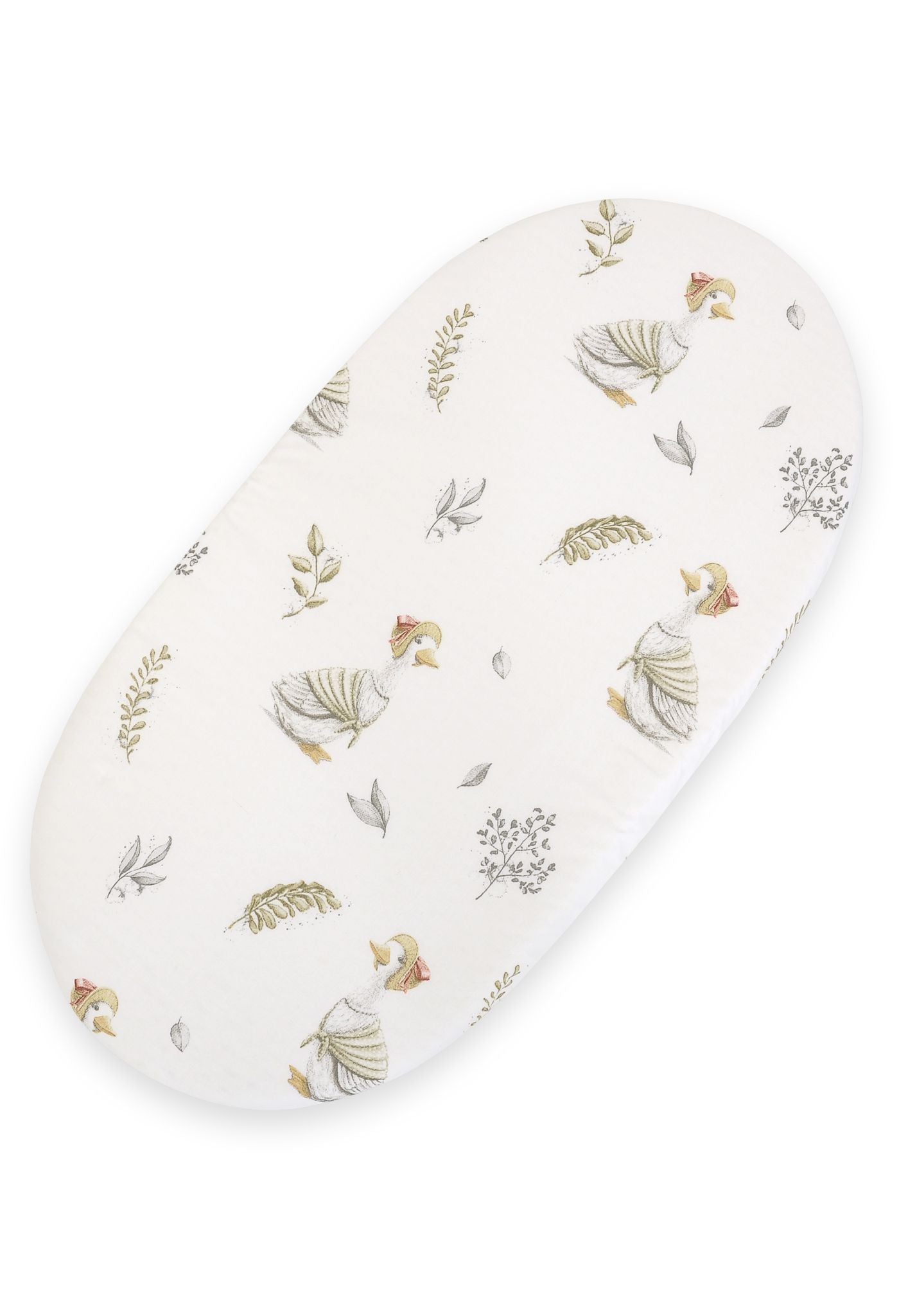 Sheet made of cotton for moses basket mattress 75x35 cm - gooses