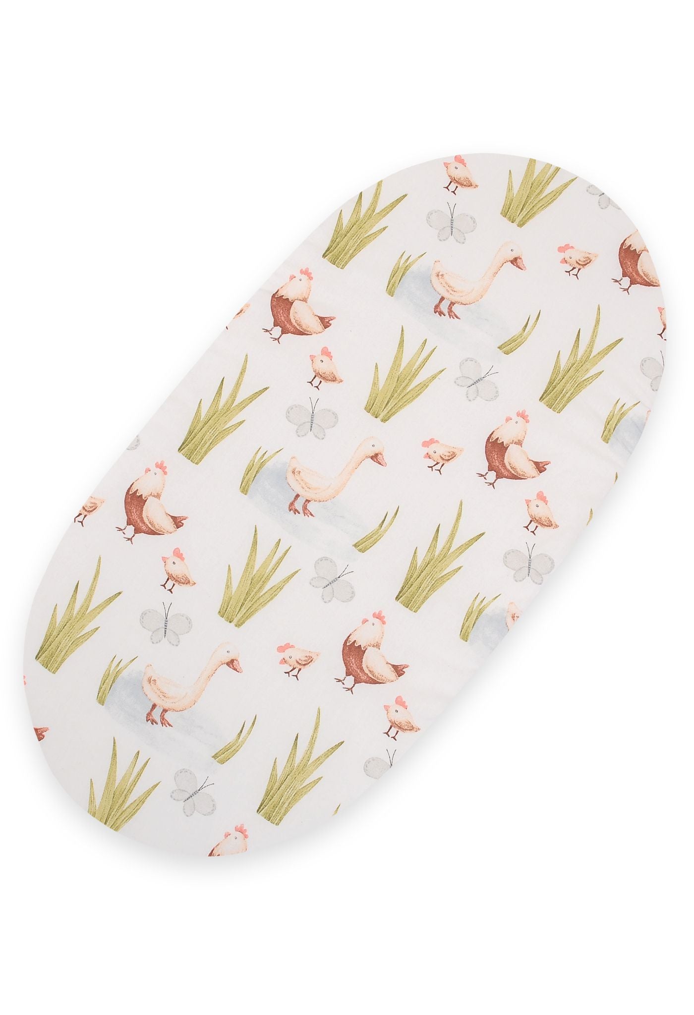 Sheet made of cotton for moses basket mattress 75x35 cm - In the country