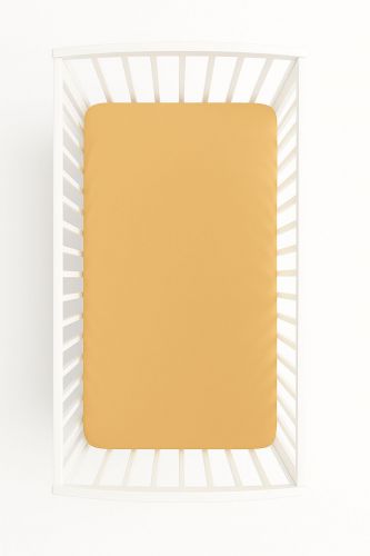 Sheet made of cotton 120x60cm - honey yellow