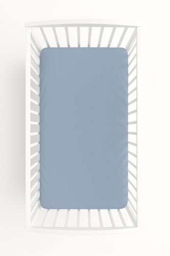 Sheet made of cotton 120x60cm - pastel blue