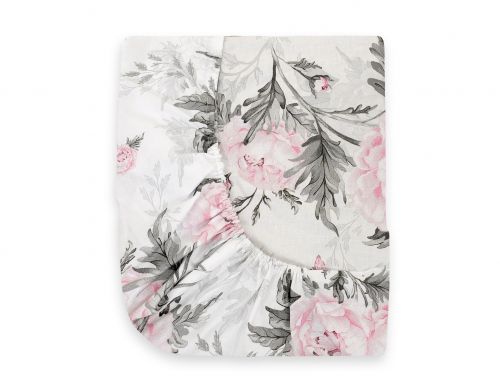 Sheet made of cotton 120x60cm - romantic peonies