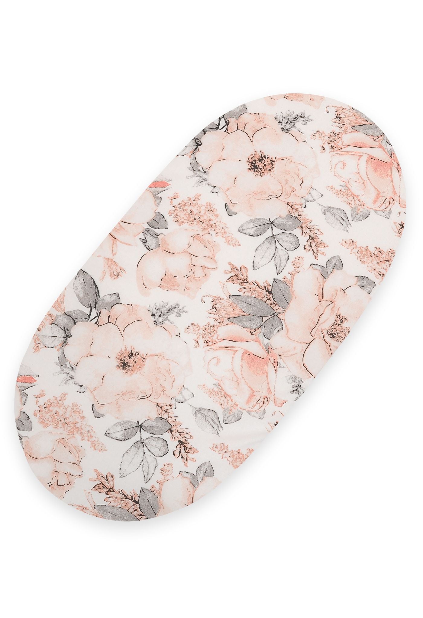 Sheet made of cotton for moses basket mattress 75x35 cm - Sepia roses