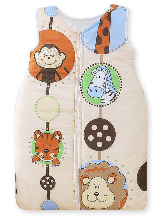 Cotton sleeping bag for children, size M, 6-12 months, TOG 2.5, all-season Creamy ZOO