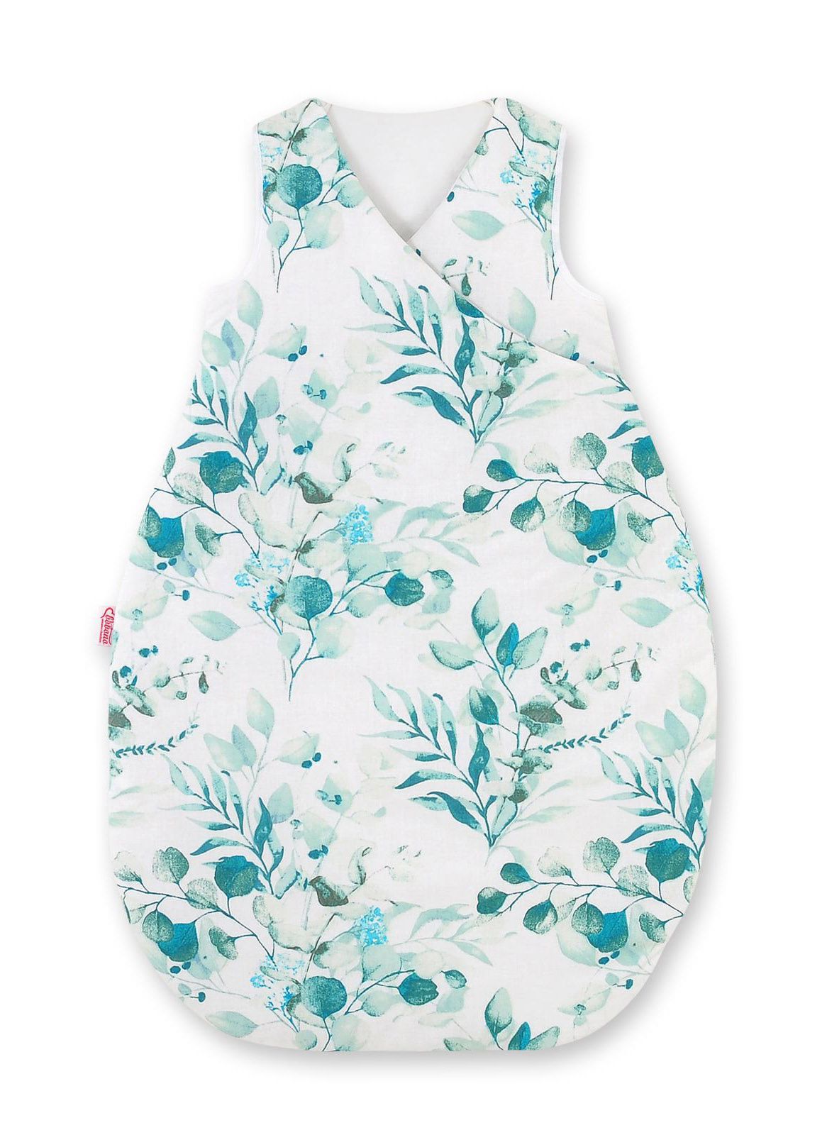 Cotton sleeping bag for children, size M, 3-12 months, TOG 2.5, all-season - eucaliptus mint