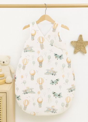 Cotton sleeping bag for children, size M, 3-12 months, TOG 2.5, all-season - sky adventure