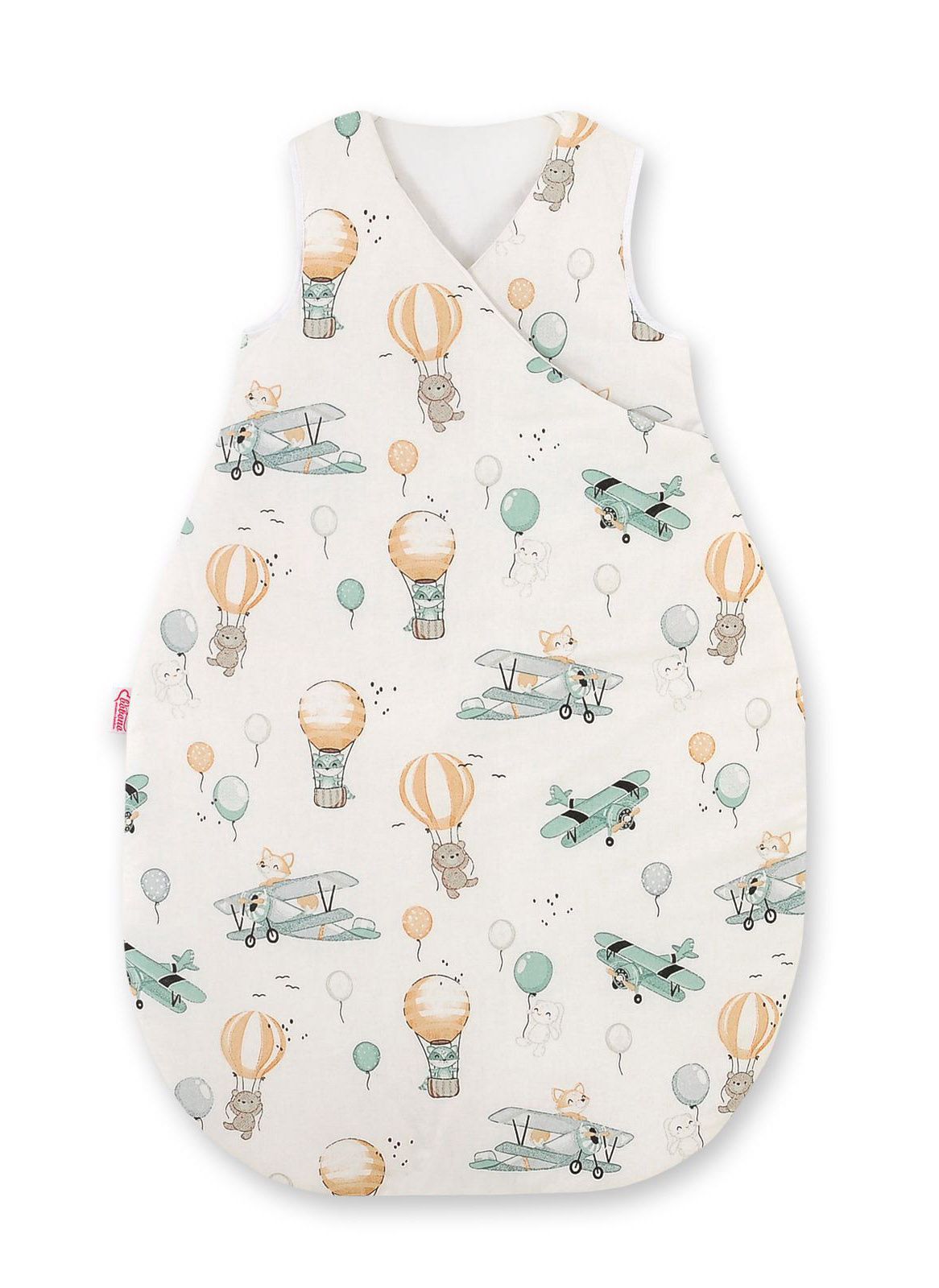 Cotton sleeping bag for children, size M, 3-12 months, TOG 2.5, all-season - sky adventure