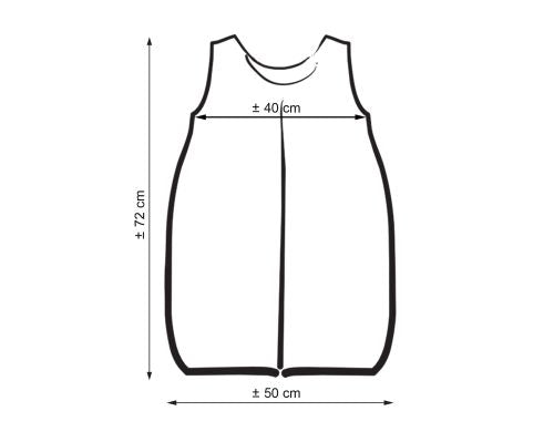 Cotton sleeping bag for children, size M, 6-12 months, TOG 2.5, all-season, hearts lilac strips